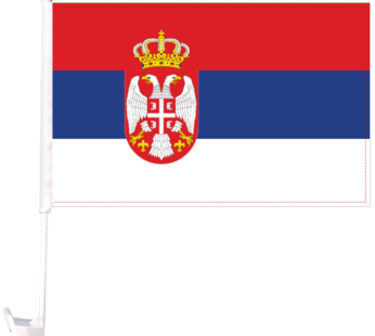Serbia Car Flag