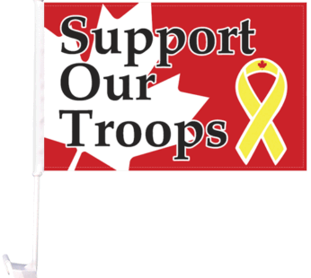 Support Our Troops Car Flags