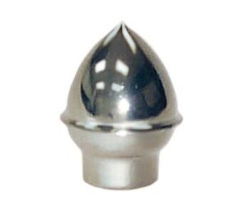 Acorn Finial, 1″ Plastic, Silver