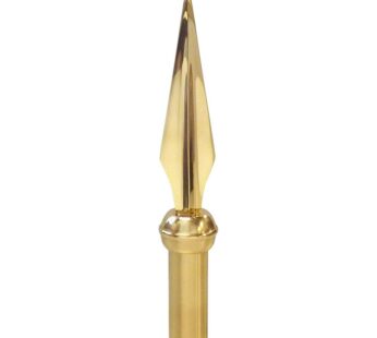 Staff Spear Finial, Brass