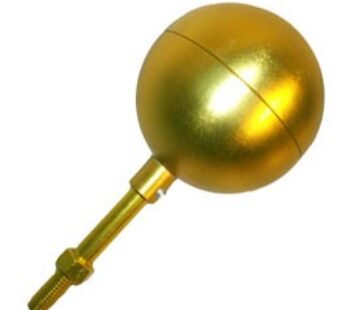 4″ Aluminum Anodized Gold Ball