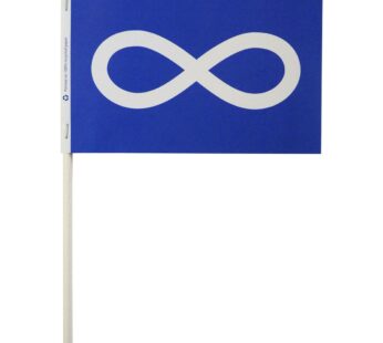 Métis Paper Stick Flags, Blue