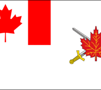 Canadian Army Flag (1998-2013) – AUTHORIZED SALES ONLY