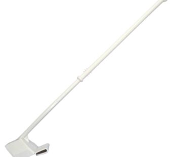 Car Window Flagpole, White
