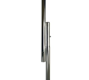 8’x1″ Aluminum Flagpole, Silver