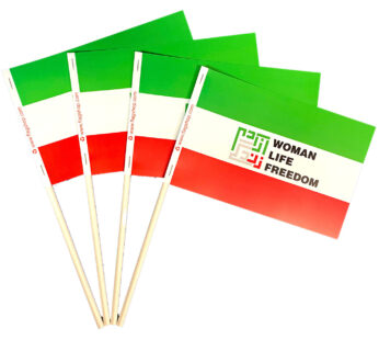 Iran Woman Life Freedom – 4×6 Stick Flag