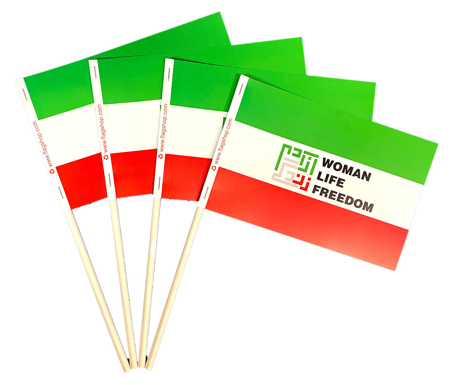 Iran Woman Life Freedom – 4×6 Stick Flag