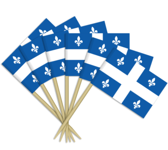 Quebec Toothpick Flags