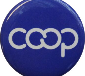 Co-op Button, Blue