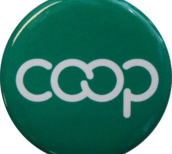 Co-op Button, Green