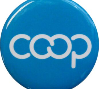 Co-op Button, Turquoise