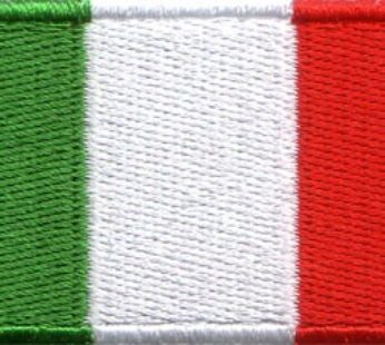 Italy 1.5″x 2.5″ Crest