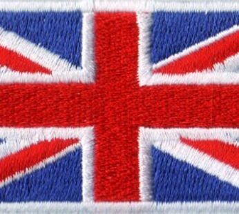 Union Jack 1.5″x 2.5″ Crest