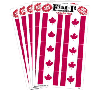 Canada 1″x1.5″ Decal, 50/pack