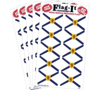 Nova Scotia Provincial Decals, 1″x1.5″, 50/pack