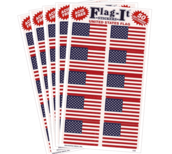 USA 1″x1.5″ Decal, 50/pack