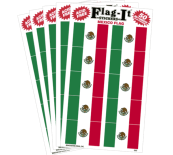Mexico 1″x1.5″ Decal, 50/pack
