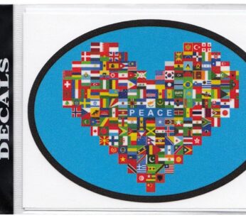 World Peace Decal, English