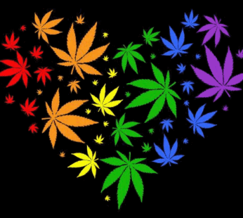 Marijuana Love Flags