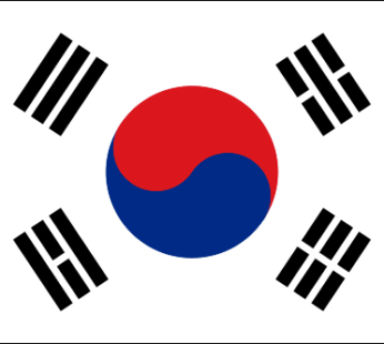 South Korea 3.25″x5″ Vinyl Decal