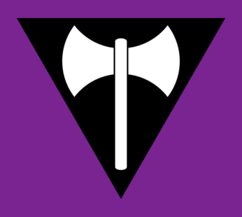 Labrys (Axe) Lesbian Flag
