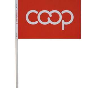 Co-op Paper Stick Flag, Red