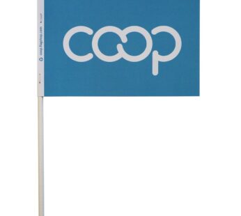 Co-op Paper Stick Flag, Turquoise