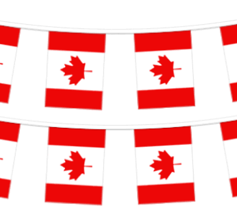 Canada Flag Pennant String, 60′