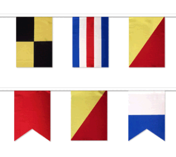 Welcome Aboard Code Flag Pennant String, 20′