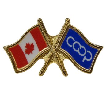 Canada/Co-op Crossed Pin, Blue