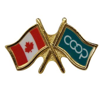 Canada/Co-op Crossed Pin, Green