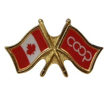 Canada/Co-op Crossed Pin, Red