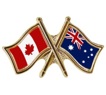 Canada/Australia Crossed Pin