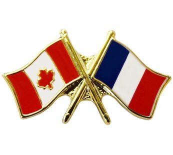Canada/France Crossed Pin