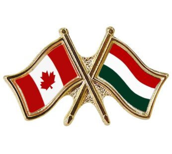 Canada/Hungary Crossed Pin