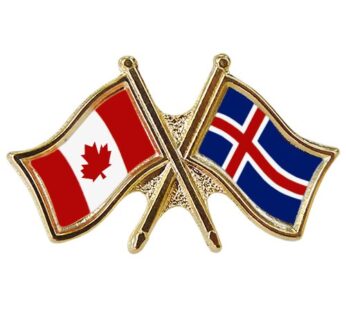 Canada/Iceland Crossed Pin