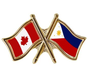 Canada/Philippines Crossed Pin