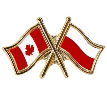 Canada/Poland Crossed Pin