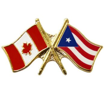 Canada/Puerto Rico Crossed Pin