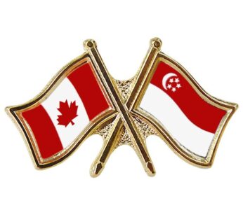 Canada/Singapore Crossed Pin