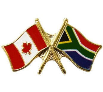 Canada/South Africa Crossed Pin