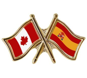 Canada/Spain Crossed Pin