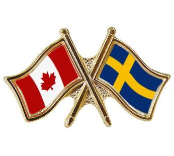 Canada/Sweden Crossed Pin