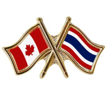 Canada/Thailand Crossed Pin