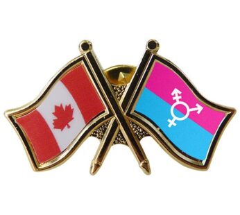 Canada/Transgender Crossed Pin