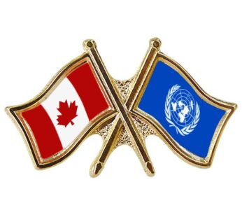Canada/United Nations Crossed Pin