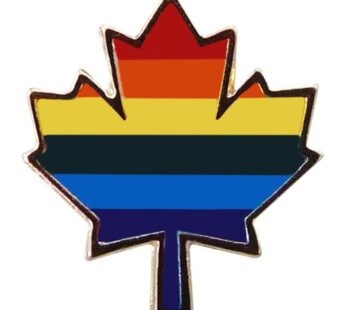 Pride Maple Leaf Pin (5/8″)