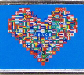 World Peace Pin, English