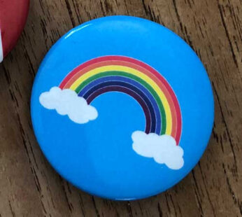 Hope Rainbow Button