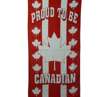 “Proud to be Canadian” Beach Towel